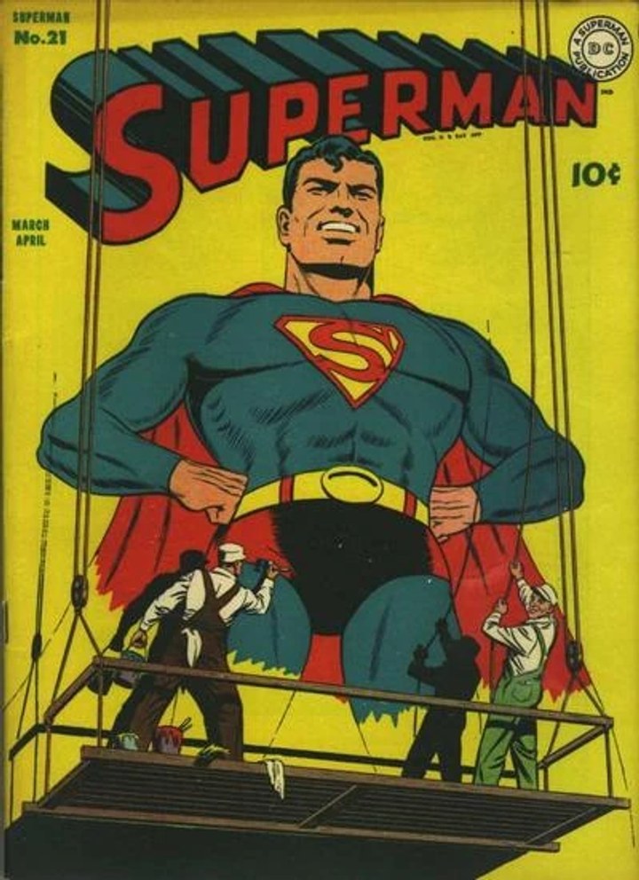 Real comic cover of Superman #21 (1949)