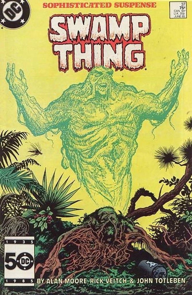 Real comic cover of Swamp Thing #37 (1985)