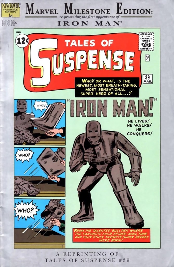 Real comic cover of Tales of Suspense #39 (1963)