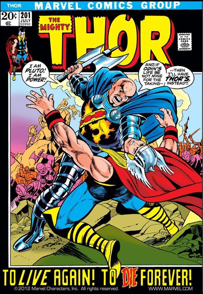 Real comic cover of Thor #20 (1976)
