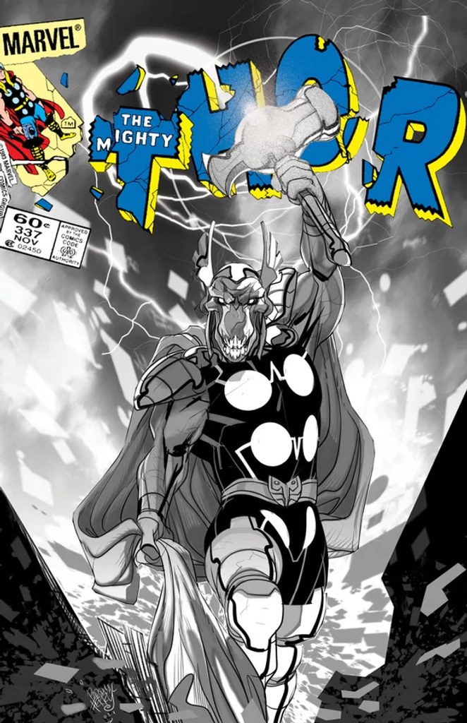Real comic cover of Thor #337 (1983)