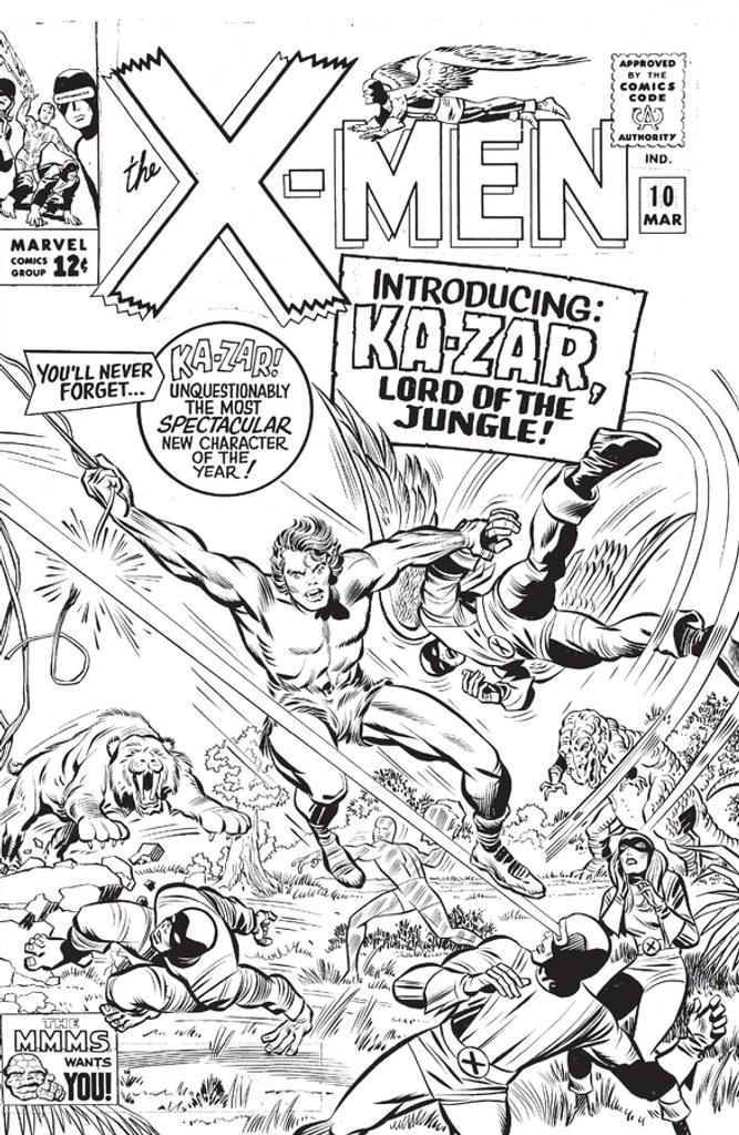 Real comic cover of Uncanny X-Men #10 (1968)