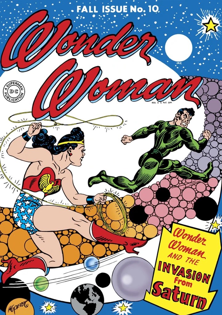 Real comic cover of Wonder Woman #10 (1947)