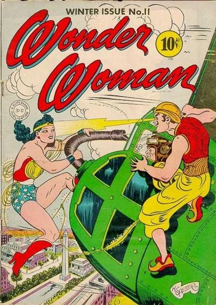 Real comic cover of Wonder Woman #11 (1947)