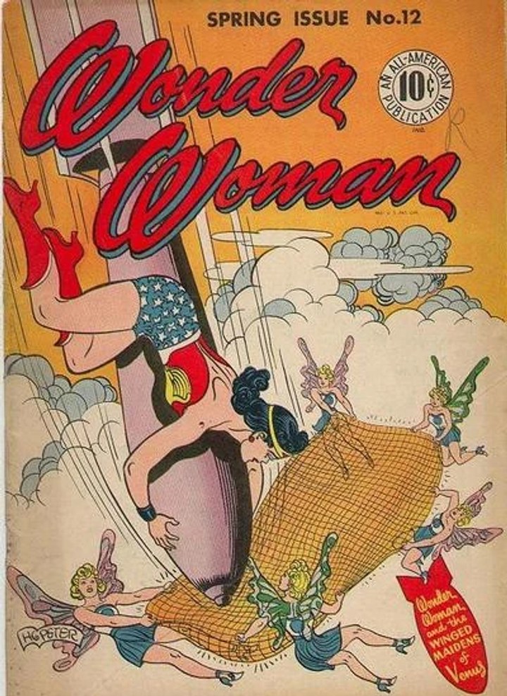 Real comic cover of Wonder Woman #12 (1948)
