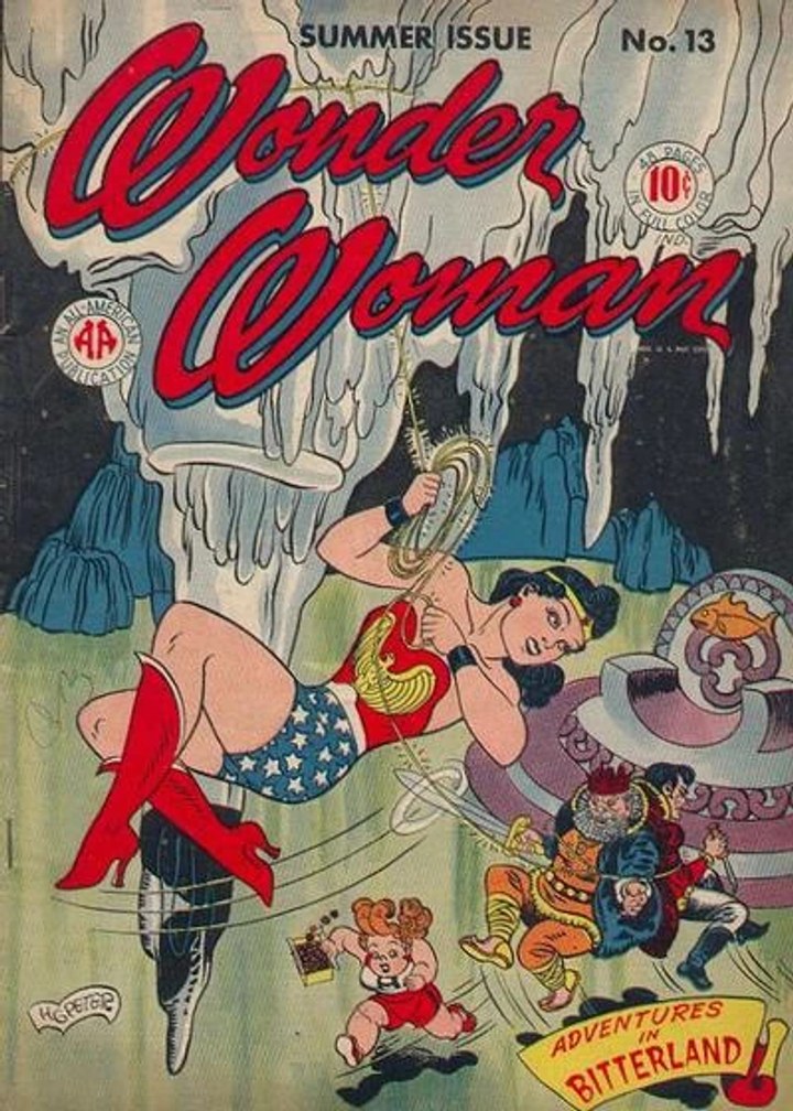 Real comic cover of Wonder Woman #13 (1948)