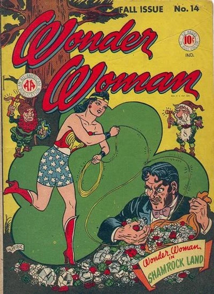 Real comic cover of Wonder Woman #14 (1949)