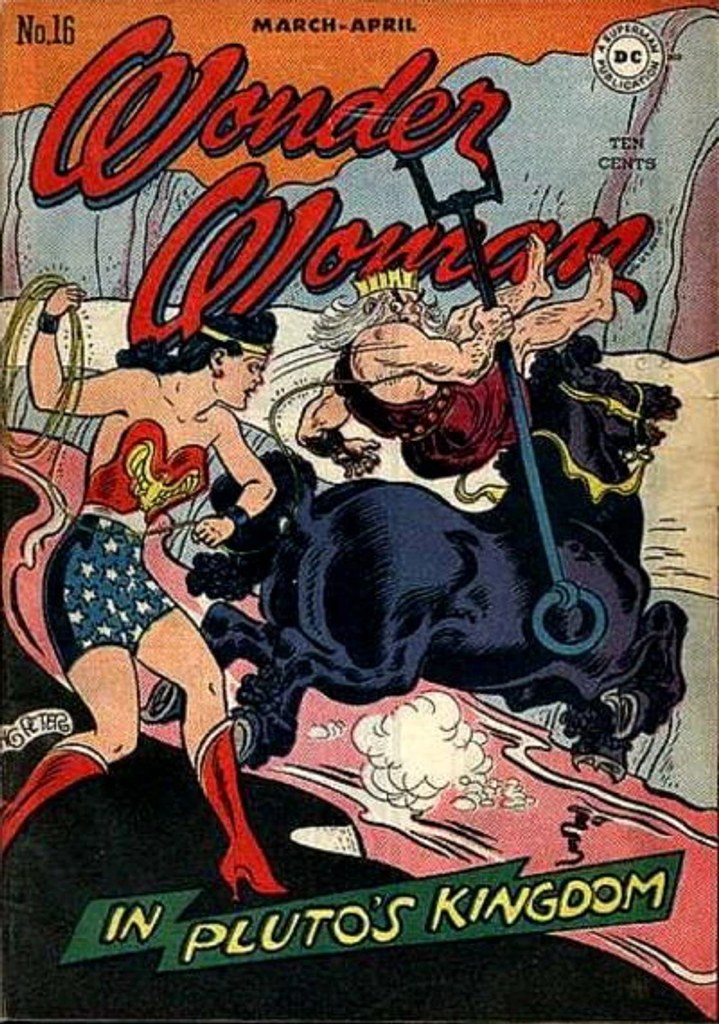 Real comic cover of Wonder Woman #16 (1950)