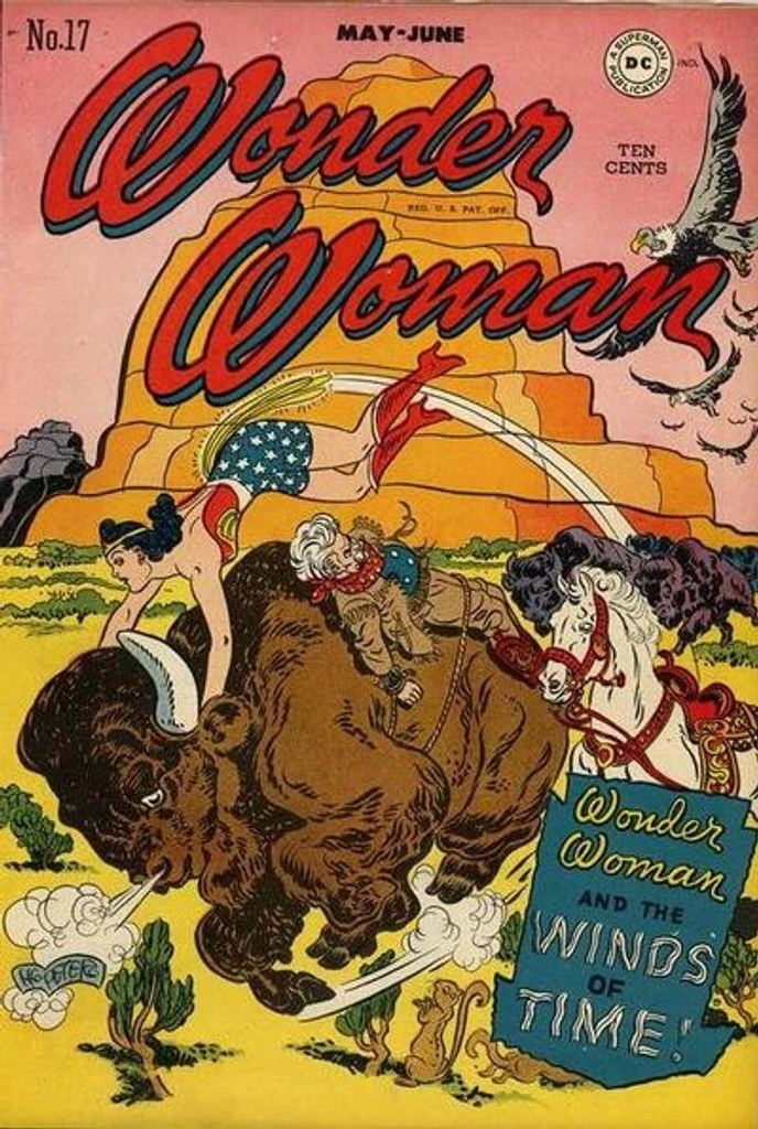Real comic cover of Wonder Woman #17 (1950)