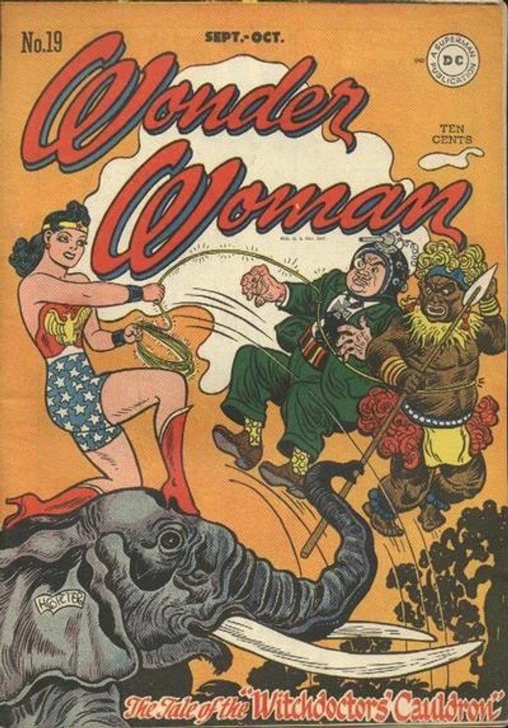 Real comic cover of Wonder Woman #19 (1951)