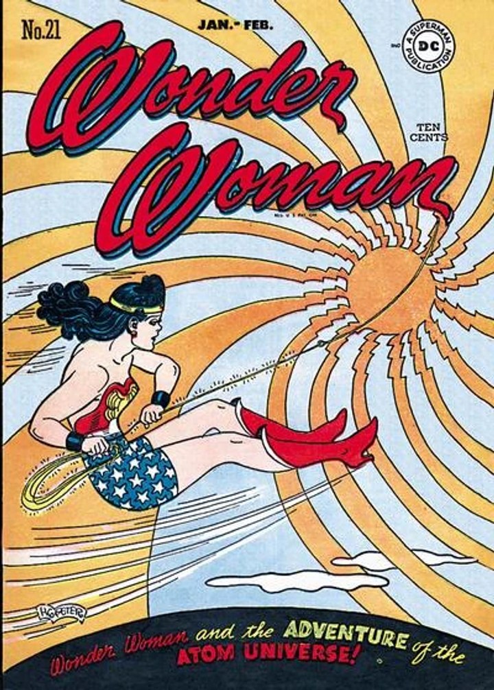Real comic cover of Wonder Woman #21 (1952)