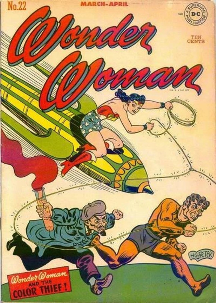 Real comic cover of Wonder Woman #22 (1953)