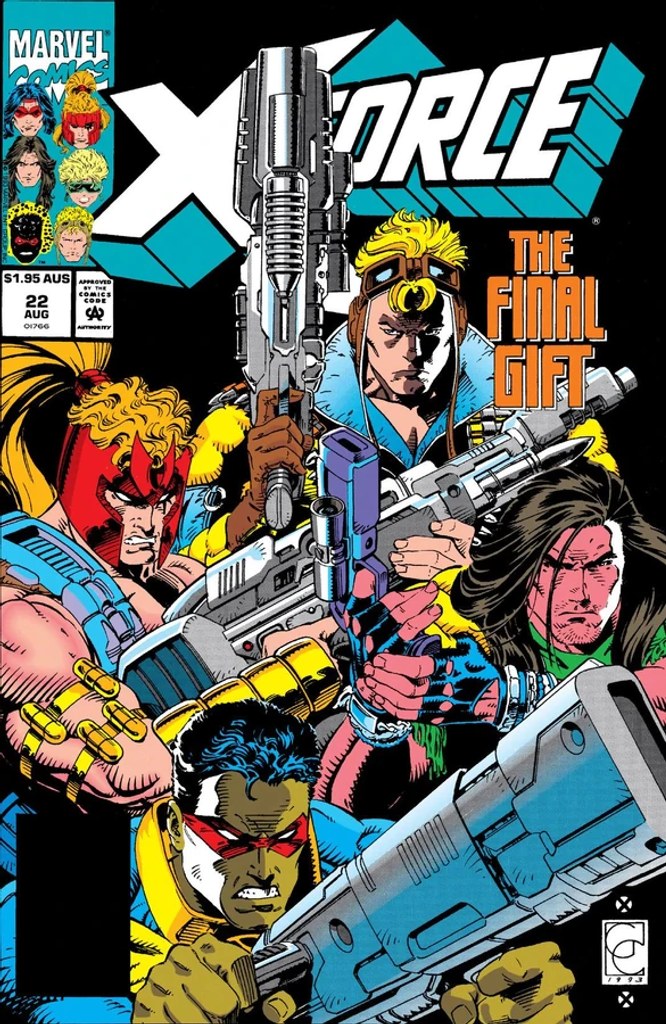 Real comic cover of X-Force #22 (2002)