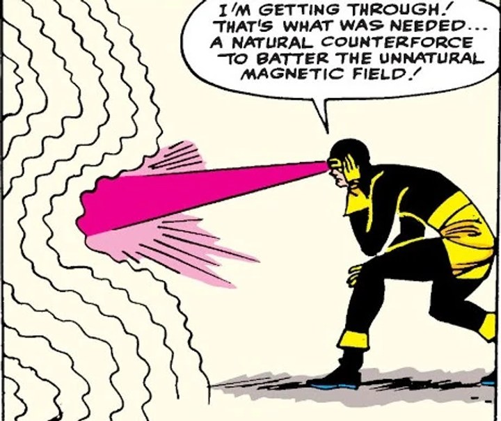 Real comic cover of X-Men #1 (1963)
